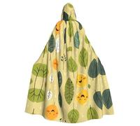 WZYCWB Funny Little Grass Halloween hooded cloak, unisex fashion cloak suitable for Halloween cosplay party