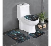 WZYCWB Future Robot 3-piece bathroom rug set, bedroom doormat, kitchen mat, bathtub, and home decor