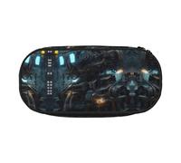 WZYCWB Future Robot Large Capacity Pencil Bag - Multifunctional Storage Box, Portable and Durable Pencil Bag for Office and School Supplies