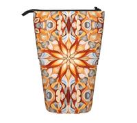 WZYCWB Gathering Abstract Patterns Printed Retractable Pen Holder for Dorm or Office use.