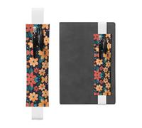 WZYCWB Geometric flowers Diary pencil pouches, PVC pen holders and pen holders with elastic bands, and bookmarks are the best gift choices.