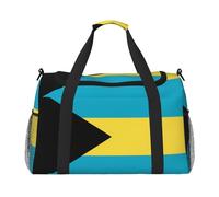 WZYCWB German flag Printed fitness travel bag. Perfect for yoga training, short trips, and swimming gear., Flag Of The Bahamas, One Size