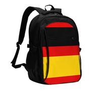 WZYCWB German flag Printed laptop backpack, business men's commuter backpack, computer bag with USB port charging