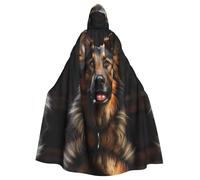 WZYCWB German Shepherd Patterned Hooded Cape - Ideal Costume for Carnival/Festival Party Cosplay
