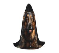 WZYCWB German Shepherd Print L Hooded Cape | Cosplay Costume, Halloween Anime Party Prop