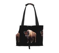 WZYCWB Giant bison Printed Pet Shoulder Bag - Lightweight, Breathable Travel Small Pet Shoulder Bag