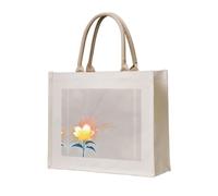 WZYCWB Glorious yellow flower in bloom Printed three-dimensional canvas tote bag suitable for travel, work, fitness, camping and beach carrying