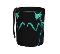 WZYCWB Glow-in-Dark Mantis Portable car Trash can, Practical car Storage Bucket, Practical, Convenient and Foldable, a Must-Have for Cars.
