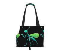 WZYCWB Glow-in-Dark Mantis Printed Pet Shoulder Bag - Lightweight, Breathable Travel Small Pet Shoulder Bag