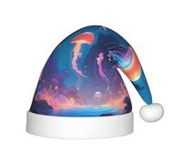 WZYCWB Glow Jellyfish Patterned Christmas Hats for Kids, Cute Pointed Hats, Christmas Party Decorations and Gifts for Family Gatherings