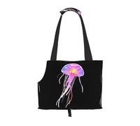 WZYCWB Glow Jellyfish Printed Pet Shoulder Bag - Lightweight, Breathable Travel Small Pet Shoulder Bag
