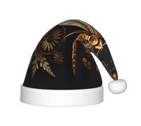 WZYCWB Gold Exquisite Dragonfly Print Christmas Party Hat, Children's Class Activity Gift, Christmas Holiday Decoration Prop