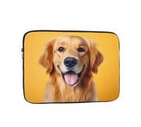 WZYCWB Golden Retriever 10 inch Printed laptop sleeve for 10-17-inch laptops, perfect for business, office, school, or university use.