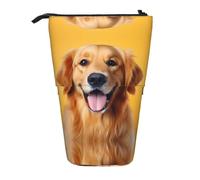 WZYCWB Golden Retriever Printed Retractable Pen Holder for Dorm or Office use.