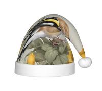 WZYCWB Goldfinch Patterned Christmas Hats for Kids, Cute Pointed Hats, Christmas Party Decorations and Gifts for Family Gatherings