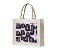 WZYCWB Gorillas Printed three-dimensional canvas tote bag suitable for travel, work, fitness, camping and beach carrying