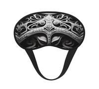 WZYCWB Graffiti Black and White Printed Sleeping Eye mask, Full Coverage, relieves Eye Fatigue