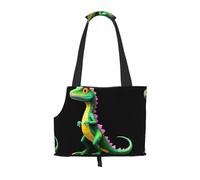 WZYCWB Graffiti Lizard Camo Lightweight travel bag for cats & breathable small dog shoulder bag for easy portability