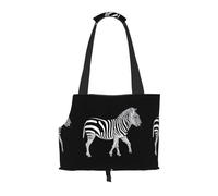 WZYCWB Grassland Zebra Printed Pet Shoulder Bag - Lightweight, Breathable Travel Small Pet Shoulder Bag