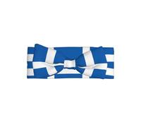 WZYCWB Greek Flag Bow Headband Children Elastic Bow Hair Accessories 0-6 Months Hair Bows for Newborns Infants Toddlers