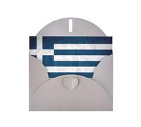 WZYCWB greek flag Patterned Gray Holiday Card (6x4) with Envelope. Suitable for birthdays, weddings, and condolences.