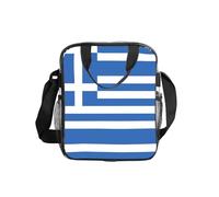 WZYCWB Greek flag Transparent Shoulder Bag Lunch Handbag with Zipper and Shoulder Strap for Women Men Work Shopping