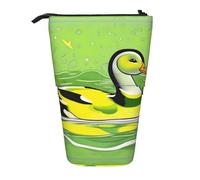 WZYCWB Green Duck Printed Retractable Pen Holder for Dorm or Office use.