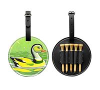 WZYCWB Green Duck Special Printed Golf tee Storage Bag - Portable Hanging Buckle Design