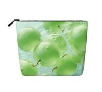 WZYCWB Green Grapes Patterned cosmetic bag, travel cosmetic bag, multifunctional storage bag, storage for daily necessities