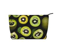 WZYCWB Green Kiwi Patterned Toiletry Storage Bag, Essential for organizing Cosmetics and Skincare Products.
