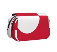WZYCWB Greenland flag Patterned Portable Pencil Case ideal for organizing pens in the office or storing makeup brushes