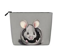 WZYCWB Grey rat Patterned cosmetic bag, travel cosmetic bag, multifunctional storage bag, storage for daily necessities