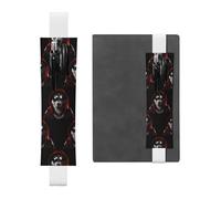WZYCWB Handsome Dogs Diary pencil pouches, PVC pen holders and pen holders with elastic bands, and bookmarks are the best gift choices., White, One Size