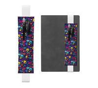 WZYCWB happily Diary pencil pouches, PVC pen holders and pen holders with elastic bands, and bookmarks are the best gift choices., White, One Size