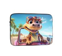 WZYCWB Happy Little Dinosaur 12 inch Printed laptop sleeve for 10-17-inch laptops, perfect for business, office, school, or university use.