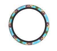WZYCWB Happy Little Dinosaur Steering wheel cover - Skin-friendly and soft material, sweat-absorbing and breathable design, non-slip and wear-resistant