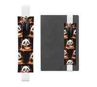 WZYCWB Happy Panda Diary pencil pouches, PVC pen holders and pen holders with elastic bands, and bookmarks are the best gift choices., White, One Size