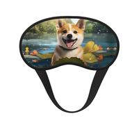 WZYCWB Happy Shiba Inu Printed Sleeping Eye mask, Full Coverage, relieves Eye Fatigue