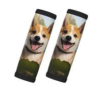 WZYCWB Happy Shiba Inu Printed Trolley Cover - Luggage Accessories, A Comfortable Travel Companion