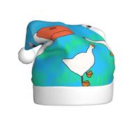 WZYCWB happy white goose Adult Christmas hats and printed party hats are perfect for New Year's Christmas and family parties