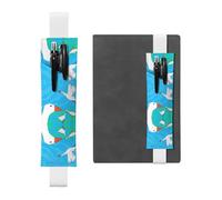 WZYCWB happy white goose Diary pencil pouches, PVC pen holders and pen holders with elastic bands, and bookmarks are the best gift choices., White, One Size