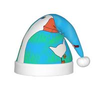 WZYCWB happy white goose Print Christmas Party Hat, Children's Class Activity Gift, Christmas Holiday Decoration Prop