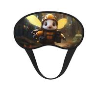 WZYCWB Hard-Working Bees Printed Sleeping Eye mask, Full Coverage, relieves Eye Fatigue