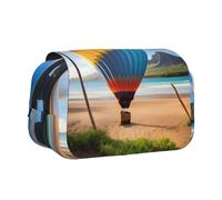 WZYCWB Hawaii Hot Air Balloon Portable Pencil Case ideal for organizing pens in the office or storing makeup brushes