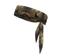 WZYCWB herd of deer Pattern sports headband for badminton, mountain climbing and cycling sweat-absorbing headband
