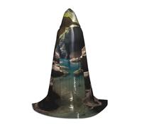 WZYCWB Hidden underground river L Patterned Hooded Cape Cosplay Costume - Holiday Party Costume Props