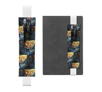 WZYCWB Hissing Tiger Diary pencil pouches, PVC pen holders and pen holders with elastic bands, and bookmarks are the best gift choices., White, One Size