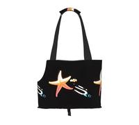WZYCWB Holographic Starfish Lightweight travel bag for cats & breathable small dog shoulder bag for easy portability