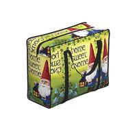 WZYCWB Home Sweet Gnome Storage Tote Bag, One Size, Polyester, Zippered, 53 x 40 x 23 cm, Foldable with Reinforced Handles