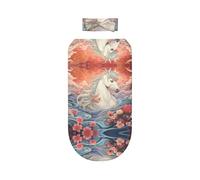 WZYCWB Horses in the River Patterned Baby Swaddle Blanket, Newborn Swaddle Cover Set